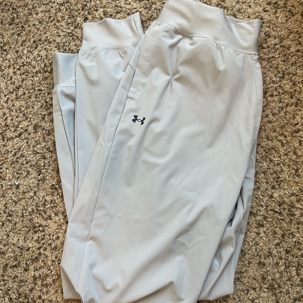 Under Armour Light Gray Track Pants